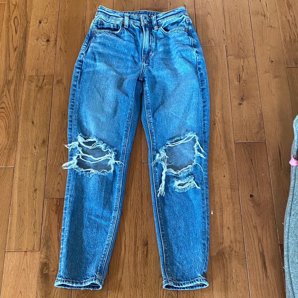 Distressed Blue Women's Jeans